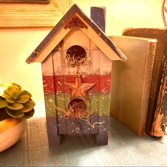 Handpainted birdhouse “Starry Nite” ✨ - Picture 3 of 9